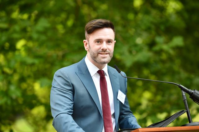 Craig Jones given his speech at Clarence House