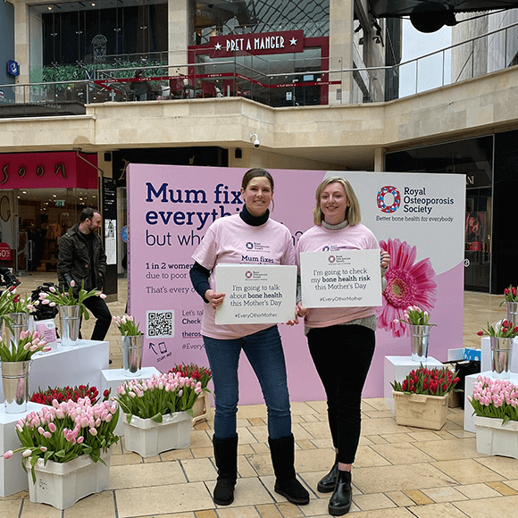 ROS staff during the mothers day campaign 